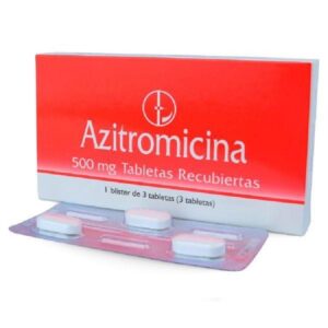Azitromicina-Blister de 3 tabletas x 500mg