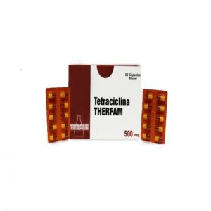 Tetraciclina-Blister de 10 tabletas x 500mg
