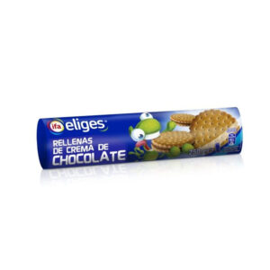 GALLETAS BOLACHAS RELLENAS DE CHOCOLATE 250 g